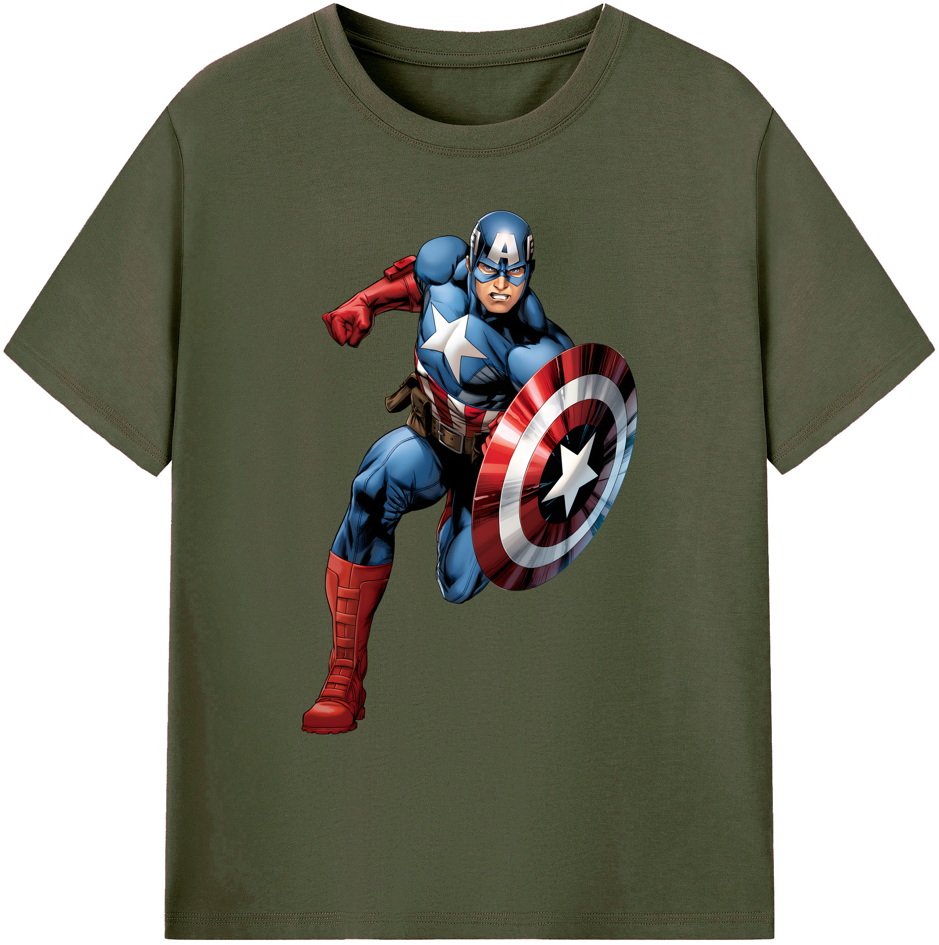 （画像用） アベンジャーズ The Avengers 綿100％ メンズ半袖Tシャツ｜肌触りやわらか＆通気性